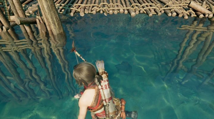 Druga skrytka (2) również znajduje się w wodzie - Skrzynie i skrytki surwiwalowe w Ukrytym Mieście | Sekrety w Tomb Raider - Shadow of the Tomb Raider - poradnik do gry