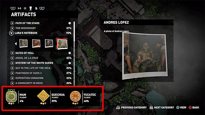 W grze istnieją 3 różne dialekty - Mam, Quechua i Yucatec - Skarby przeszłości - trofeum w Shadow of the Tomb Raider - Shadow of the Tomb Raider - poradnik do gry