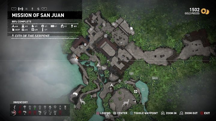 Aby rozpocząć wyzwanie Wywieś flagi musisz rozwiesić pierwszą flagę - Wyzwania w Misji San Juan | Sekrety w Shadow of the Tomb Raider - Shadow of the Tomb Raider - poradnik do gry
