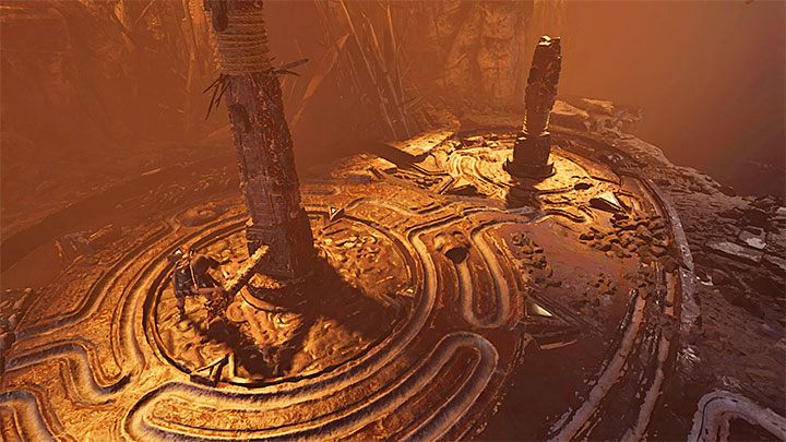 Możesz już powrócić do obrotowego mechanizmu przy większym słupie - Zbadanie Brzucha Węża i Głowy Węża - Ukryte Miasto - Shadow of the Tomb Raider - Shadow of the Tomb Raider - poradnik do gry
