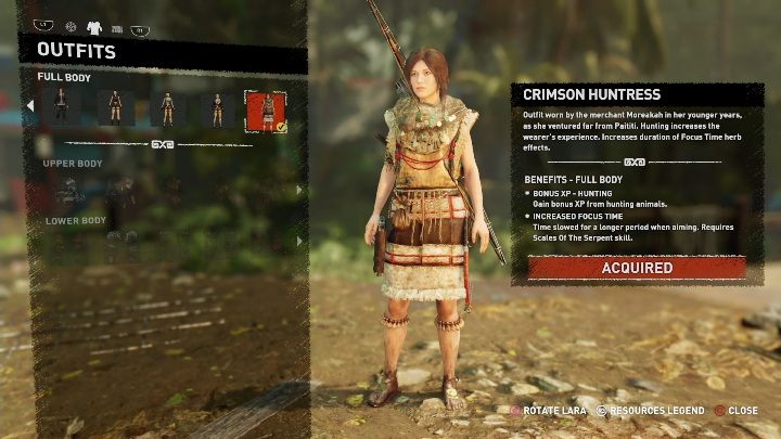 Jak zdobyć - Do kupienia u Szamanki Moraekah - koszt 7200 - Stroje Lary w Shadow of the Tomb Raider - Shadow of the Tomb Raider - poradnik do gry