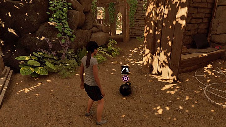 Wyzwanie to wymusza rzucenie kulą w cztery różne tarcze na placu zabaw - Czy można powrócić do posiadłości Croftów w Shadow of the Tomb Raider? - Shadow of the Tomb Raider - poradnik do gry
