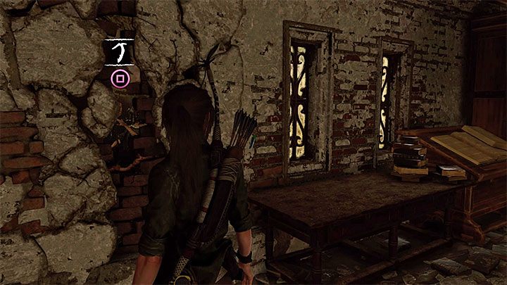 Wewnątrz biblioteki są dodatkowe znaleziska (m - Via Veritas - Odnalezienie sekretnej krypty - Solucja Shadow of the Tomb Raider - Shadow of the Tomb Raider - poradnik do gry