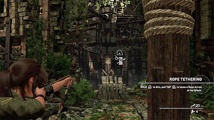 Wdrap się na górę, a znajdziesz się obok konstrukcji przypominającej żagiel - Jak zaliczyć Próbę Orła w Shadow of the Tomb Raider? - Shadow of the Tomb Raider - poradnik do gry