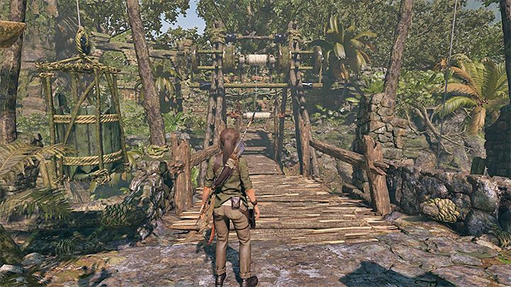 Możesz już powrócić na górę i dotrzeć bezproblemowo na drugi koniec mostu - Jak rozwiązać zagadkę z mostem w peruwiańskiej dżungli? | Tomb Raider - Shadow of the Tomb Raider - poradnik do gry