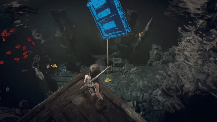 Twoim pierwszym zadaniem będzie odcięcie lin od tratwy - Grobowce wyzwań w Misja San Juan w Shadow of the Tomb Raider - Shadow of the Tomb Raider - poradnik do gry