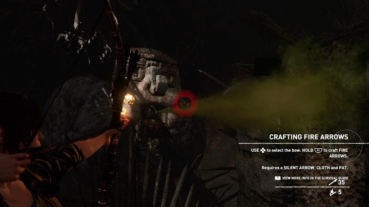 Pierwszy raz trafisz trujące pułapki, aby je niszczyć musisz w nie strzelać podpalającymi strzałami - Grobowce wyzwań w Misja San Juan w Shadow of the Tomb Raider - Shadow of the Tomb Raider - poradnik do gry