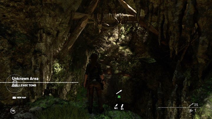 Aby wejść do obiektu musisz pierw rozbić skały, które zagradzają wrota - Grobowce wyzwań w Peruwiańskiej dżungli | Shadow of the Tomb Raider - Shadow of the Tomb Raider - poradnik do gry