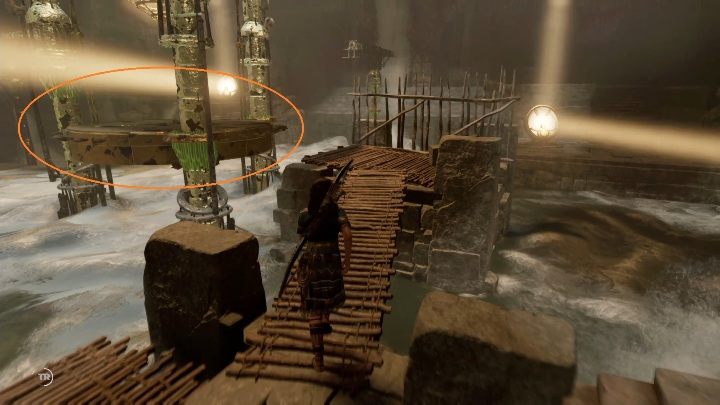 Z tego miejsca zeskocz na pokazany na screenie powyżej obiekt - Grobowce wyzwań w Ukryte Miasto w Shadow of the Tomb Raider - Shadow of the Tomb Raider - poradnik do gry