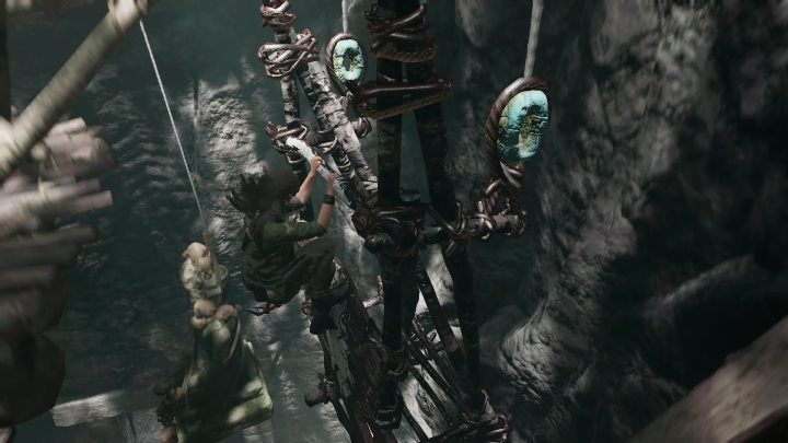 Aby zejść ze szczytu jaskini musisz użyć windy - Krypty - Peruwiańska dżungla w Shadow of the Tomb Raider - Shadow of the Tomb Raider - poradnik do gry