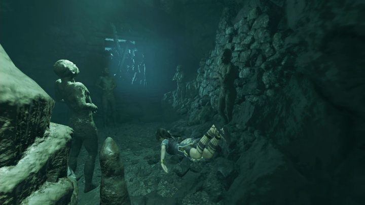 Podążaj pod wodą, aż zobaczysz kamienne posągi - Krypty - Ukryte Miasto w Shadow of the Tomb Raider - Shadow of the Tomb Raider - poradnik do gry