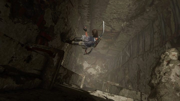 Aby dostać się do sarkofagu musisz zejść po dwóch ścianach do wspinaczki - Krypty - Misja San Juan w Shadow of the Tomb Raider - Shadow of the Tomb Raider - poradnik do gry