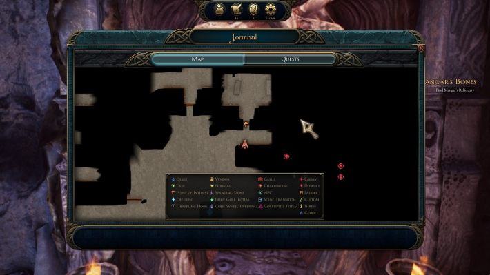 Mapa Iwon Rheg - W lesie nastały ponure dni - zadania poboczne w Bards Tale IV - The Bards Tale 4 - poradnik do gry