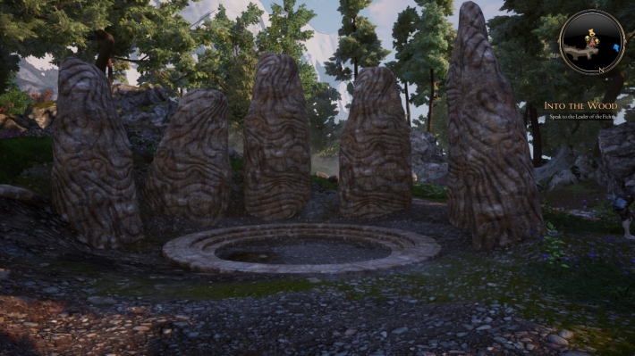 Stojące kamienie w Lesie Inschriaha - Idź na gościniec - zadania poboczne w Bards Tale IV - The Bards Tale 4 - poradnik do gry