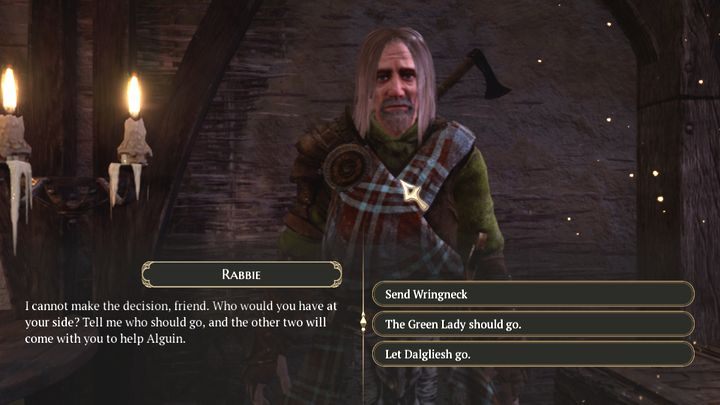 Dostępne opcje wyboru. - Kogo wysłać do Haernholdu w Bards Tale 4? - The Bards Tale 4 - poradnik do gry