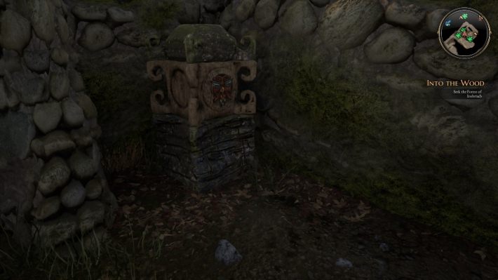 Ostatni totem powinien być obrócony tak - Ruszam w mrok... - zadanie w The Bards Tale 4 - solucja - The Bards Tale 4 - poradnik do gry