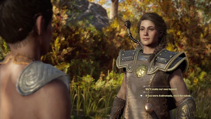W trakcie tej rozmowy będziesz mógł wykonać pierwszy krok w stronę romansu z kobietą - Thyia - Romanse w Assassins Creed Odyssey - Assassins Creed Odyssey - poradnik do gry