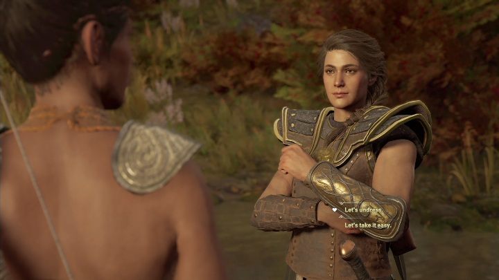 W trakcie rozmowy będziesz mógł doprowadzić do skonsumowania romansu - Thyia - Romanse w Assassins Creed Odyssey - Assassins Creed Odyssey - poradnik do gry