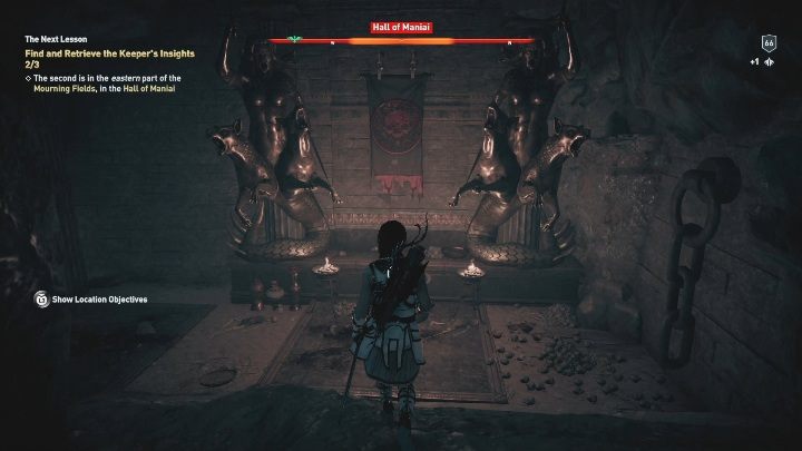 Na końcu tunelu natrafisz na ołtarz - Komnata Manii - Ślady Hermesa w DLC Lost Atlantydy - Assassins Creed Odyssey - poradnik do gry