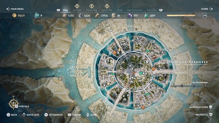 Archiwa Hebe znajdują się w zachodniej części Oikos of Atlantis / Atlantydzki Oikos - Archiwa Hebe w AC Odyssey Lost Atlantydy DLC - Assassins Creed Odyssey - poradnik do gry