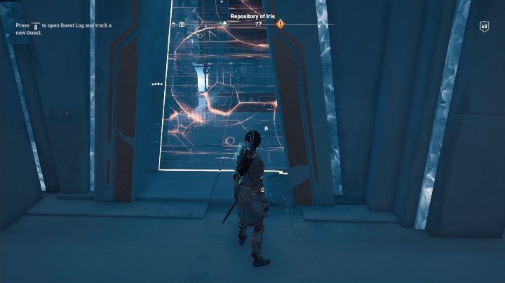 Wejście do archiwum znajduje się na dole budynku - Repozytorium Iris w AC Odyssey Lost Atlantydy DLC - Assassins Creed Odyssey - poradnik do gry