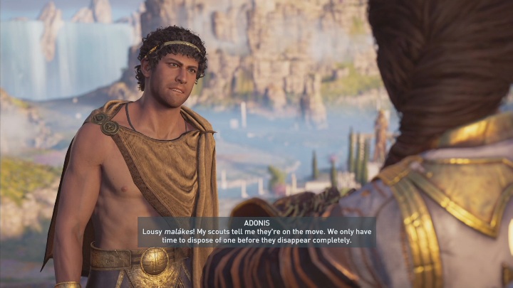 Z zebranymi informacjami wróć do Adonisa, ten poda ci kolejne zadania - Władza to rozkosz - Solucja Los Atlantydy w AC Odyssey - Assassins Creed Odyssey - poradnik do gry