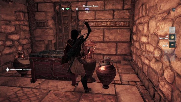 Idąc dalej trafisz na skrzynie - Grobowce w Argolis - Assassins Creed Odyssey - poradnik do gry
