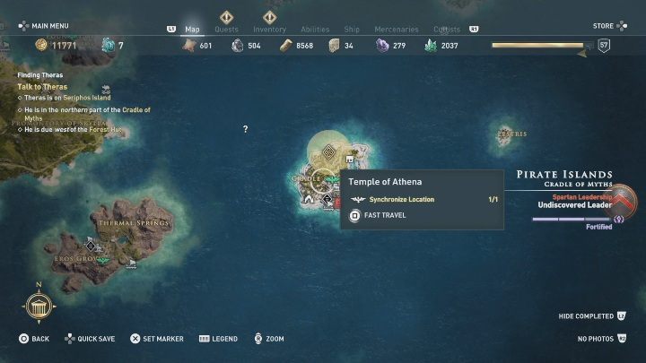 Twoim drugim zadaniem jest Finding Theras / W poszukiwaniu Therasa - Dziedziczka Wspomnień i W poszukiwaniu Therasa - Assassins Creed Odyssey - poradnik do gry
