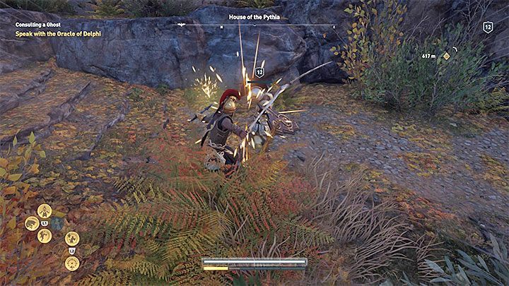 W prawiej każdej potyczce bardzo przydaje się funkcja zablokowania kamery na przeciwniku - Walka i bitwy w Assassins Creed Odyssey - Assassins Creed Odyssey - poradnik do gry
