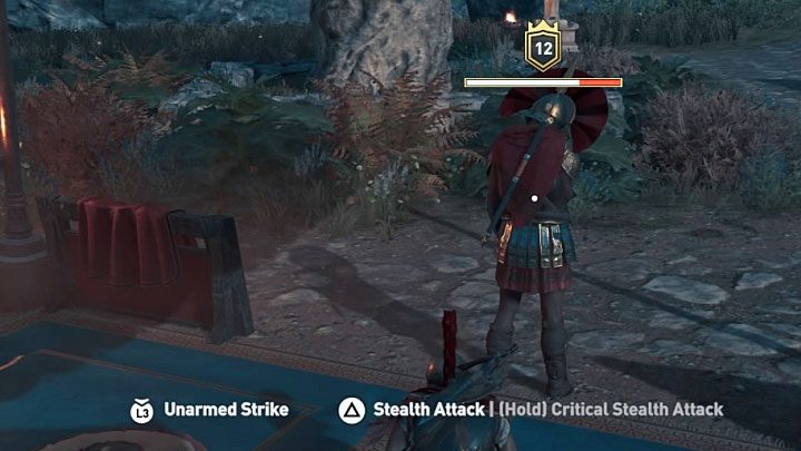 Skrytobójstwa (Assassinations) są najbardziej oczywistą metodą cichego eliminowania wrogów i do ich wykonywania używana jest włócznia Leonidasa będąca na wyposażeniu bohatera - Skradanie się w Assassins Creed Odyssey - Assassins Creed Odyssey - poradnik do gry