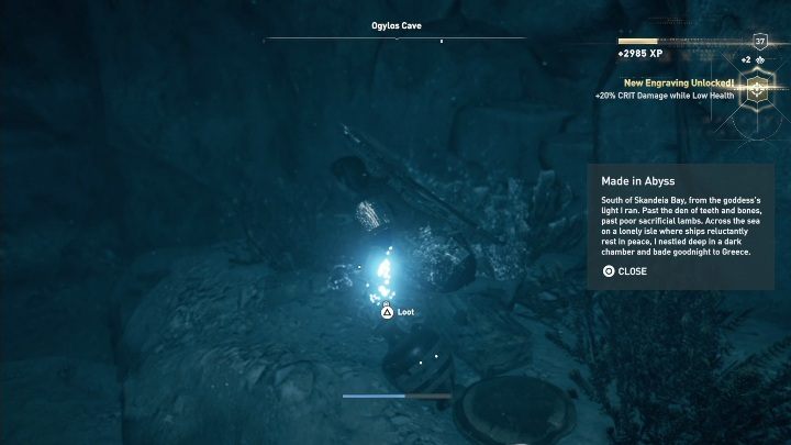 Rozwiązanie zagadki: Na małej wysepce, pod wyspą Kithira znajdziesz jaskinię Ogylosa - Enigmatyczne ostrakony na wyspie Kithira - Assassins Creed Odyssey - poradnik do gry