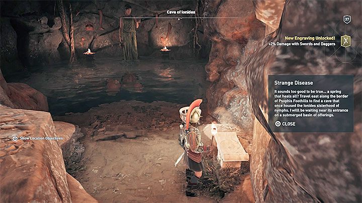 Wejdź do jaskini - Enigmatyczne ostrakony - Arkadia - Assassins Creed Odyssey - poradnik do gry