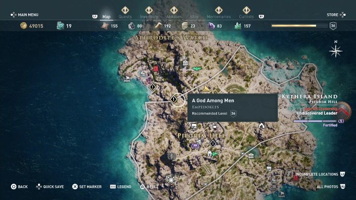 Start misji: Porozmawiaj z mężczyzną - Zadania poboczne na Wyspie Kithira - Assassins Creed Odyssey - poradnik do gry