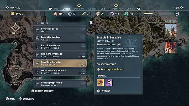 O problemach rebeliantów z wysp Silver Islands powinieneś dowiedzieć się od Barnabasa w trakcie podróżowania statkiem po świecie gry - Kyra - Romanse w Assassins Creed Odyssey - Assassins Creed Odyssey - poradnik do gry