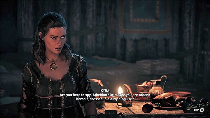 Od Barnabasa otrzymasz wskazówki odnośnie prawdopodobnej kryjówki rebeliantów - Kyra - Romanse w Assassins Creed Odyssey - Assassins Creed Odyssey - poradnik do gry