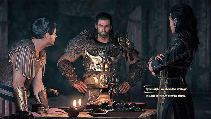Po wymordowaniu Ateńczyków załączy się rozmowa z Kyrą i z Thaletasem - Kyra - Romanse w Assassins Creed Odyssey - Assassins Creed Odyssey - poradnik do gry