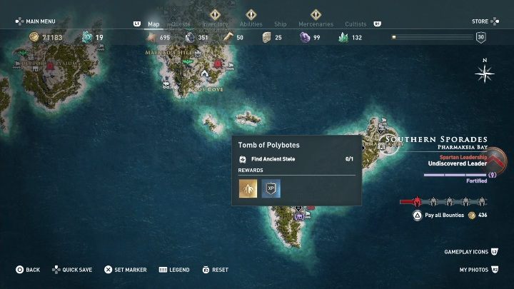 Lokalizacja grobowca: Kos, północna część lokacji - Grobowce w Południowych Sporadach - Assassins Creed Odyssey - poradnik do gry
