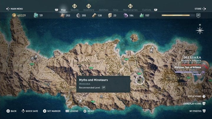 Start misji: Przejrzyj rzeczy leżące w obozie - Zadania poboczne w Messara - Assassins Creed Odyssey - poradnik do gry