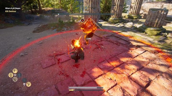 Jeśli natomiast przeoczyłeś niektóre słuszne decyzje i byłeś wrogi wobec Dejmosa, czeka cię walka - Powrót do domu - Solucja gry Assassins Creed Odyssey - Assassins Creed Odyssey - poradnik do gry