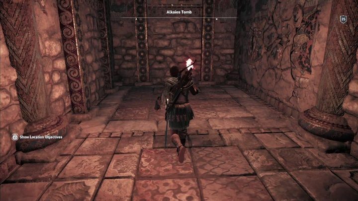 Solucja: Wejdź do środka i idz prosto wzdłuż ścieżki - Grobowce w Paros - Assassins Creed Odyssey - poradnik do gry