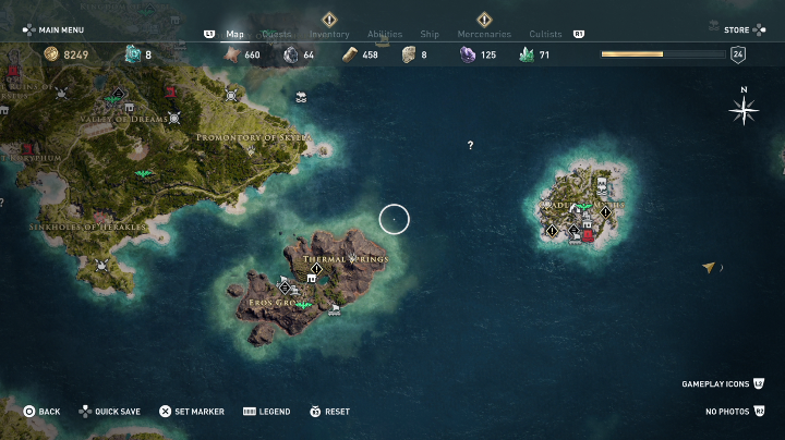 Kolejne lokacje znajdują się jednak za głębokimi wodami - Czy mogę swobodnie eksplorować świat w Assassins Creed Odyssey? - Assassins Creed Odyssey - poradnik do gry