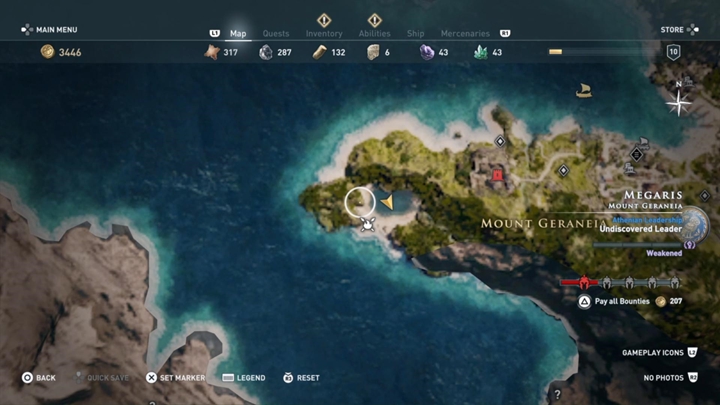 Rozwiązanie zagadki: Udaj się do jeziora na zachód od Gór Geranejskich - Enigmatyczne ostrakony w Megaris - Assassins Creed Odyssey - poradnik do gry