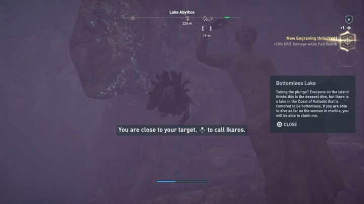 Rozwiązanie zagadki: Udaj się do Wybrzeża Koliadai, a następnie do jeziora na południu lokacji - Enigmatyczne Ostrakony na Wyspach Kefalońskich - Assassins Creed Odyssey - poradnik do gry