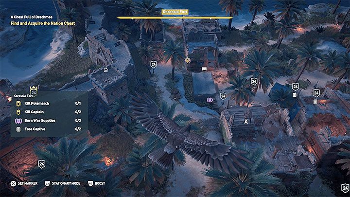 W każdym większym regionie świata gry znajduje się fort plus co najmniej kilka obozowisk - Jak szybko zdobywać punkty doświadczenia w Assassins Creed Odyssey? - Assassins Creed Odyssey - poradnik do gry