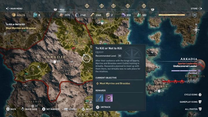 Pora udać się do Arkadii, by spotkać się z Myrrine i Brasidasem - Czciciele i Archont - Solucja gry Assassins Creed Odyssey - Assassins Creed Odyssey - poradnik do gry