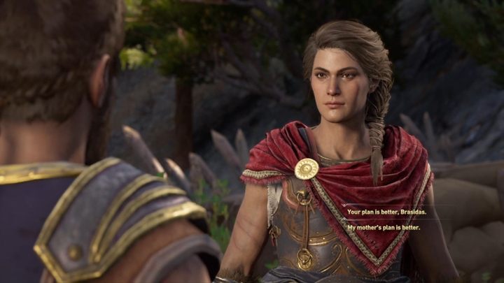 Tak czy inaczej, dowiesz się, gdzie odnaleźć poszukiwaną Myrrine - Czciciele i Archont - Solucja gry Assassins Creed Odyssey - Assassins Creed Odyssey - poradnik do gry