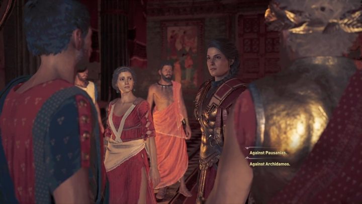 Następnie możesz oskarżyć jednego z królów, że jest czcicielem Kosmosa - winnym jest Pausanias - Król Czcicieli - Solucja gry Assassins Creed Odyssey - Assassins Creed Odyssey - poradnik do gry