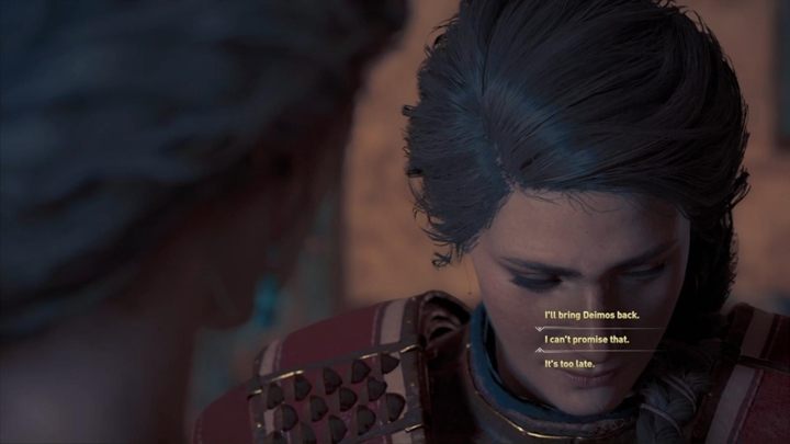 Po dobiciu czciciela, czeka cię scenka i rozmowa z Myrrine - Król Czcicieli - Solucja gry Assassins Creed Odyssey - Assassins Creed Odyssey - poradnik do gry