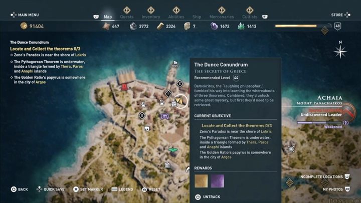 Start misji: Północ, blisko doków w Achaji - Zadania poboczne w regionie Achaja - Assassins Creed Odyssey - poradnik do gry