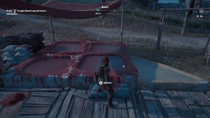 Rozwiązanie zagadki: Niedaleko miasteczka Boura znajdziesz kosze z barwnikami - Enigmatyczne ostrakony w regionie Achaja - Assassins Creed Odyssey - poradnik do gry